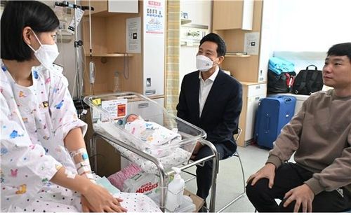 오세훈 서울시장, 을사년 첫둥이 탄생 축하