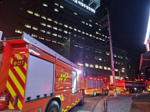 의정부성모병원에 출동한 소방 당국