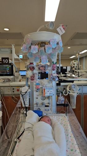 (서울=연합뉴스) 서울성모병원 신생아중환자실 입원 중 백일을 맞았던 둘째 새찬이. 2025.01.03. [서울성모병원 제공. 재판매 및 DB 금지]