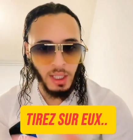 프랑스 당국이 체포한 알제리 인플루언서