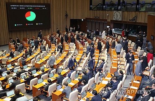 야당 주도로 '내란 특검법 수정안' 국회 본회의 통과