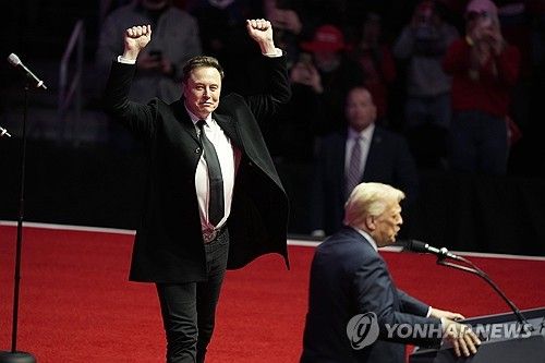 도널드 트럼프 미국 대통령과 일론 머스크 테슬라 CEO