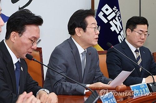 발언하는 이재명 대표