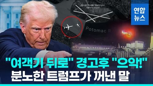 [영상] "여객기 뒤로!" 경고 후 "으악!"…'왜 못 피했나' 분노한 트럼프 - 2