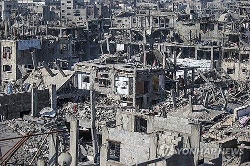폐허가 된 가자지구