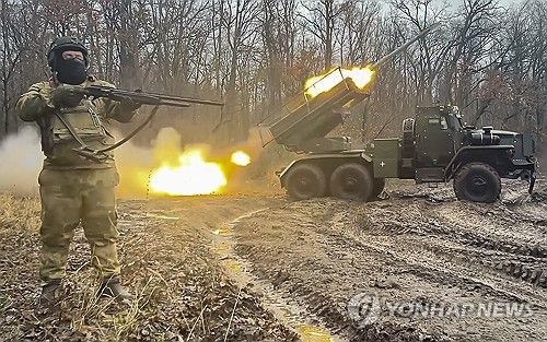 쿠르스크 전선에 투입된 러시아군 병사들