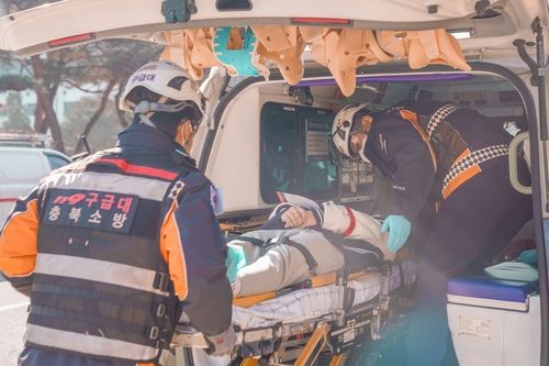 구급대 활동 현장