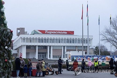 러시아산 에너지 공급이 끊긴 트란스니스트리아 티라스폴 시내 풍경