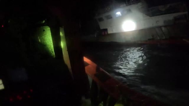 해경에 나포된 무허가 중국어선