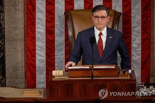 미 하원의장으로 재선출된 마이크 존슨