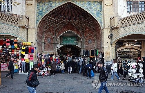 이란 테헤란 시내의 상가