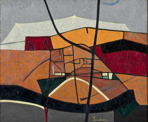 유영국, 도시, 1955, 개인소장