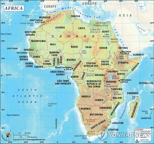 아프리카 지도