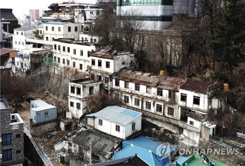 폐교한 전주 금암고등학교 전경