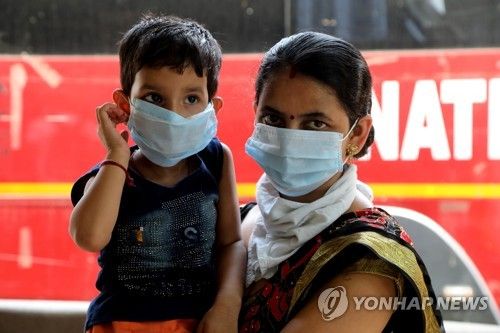 인도 코로나19 관련 자료사진