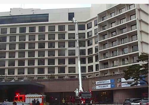 경주 호텔 화재 진화