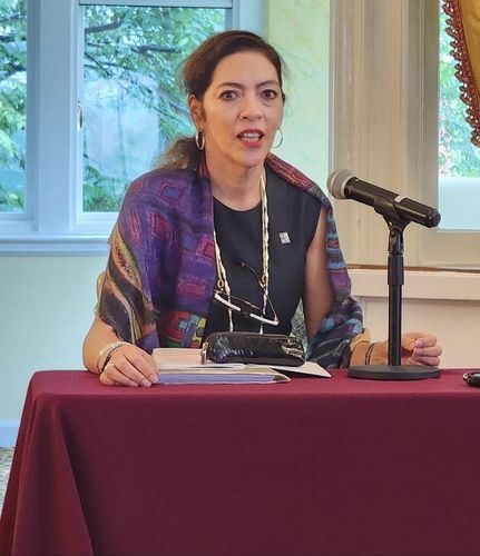 발언하는 살몬 유엔 북한인권특별보고관