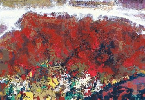 '산의 울림'(116.7 X 91.0cm Acrylic on Canvas 2023)