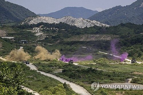 한미연합 소부대 실사격 기동훈련 실시