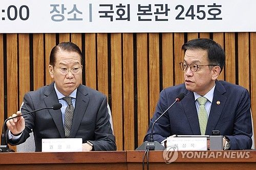 고위당정에서 발언하는 최상목 권한대행