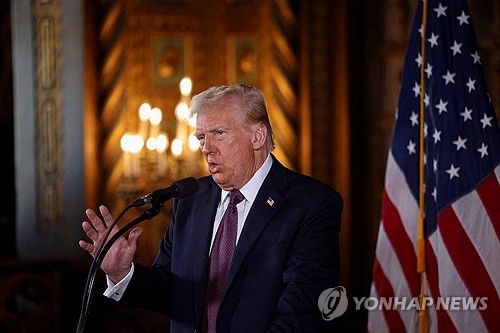 발언하는 트럼프 미국 대통령 당선인