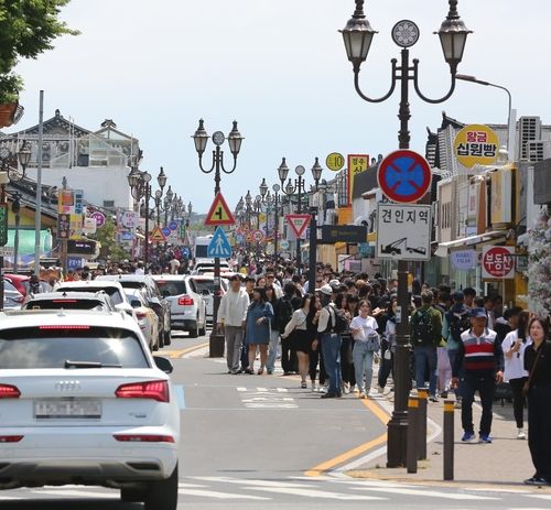 경주 황리단길 전경