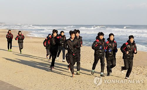 따뜻한 동해안 겨울철 전지훈련지로 각광