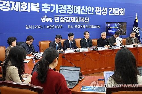 민주당 추가경정예산안 편성 간담회