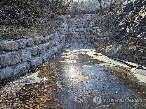 수해피해 우려지역에 사방댐 조성