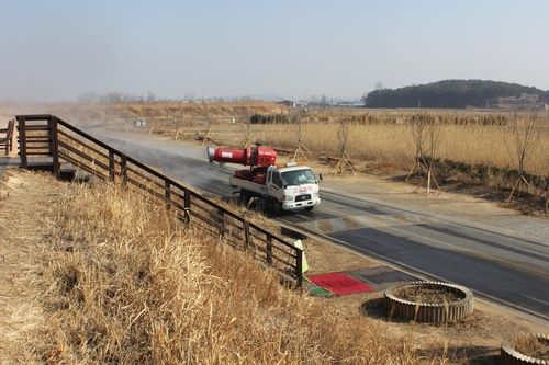 창원 주남저수지 조류 인플루엔자 방역 