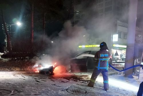 화재 진압 모습