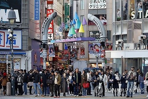 일본 도쿄 시부야 거리