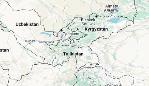 중앙아시아 지도