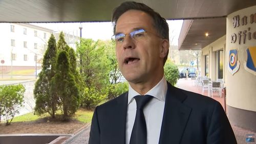 발언하는 나토 사무총장