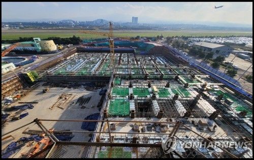 제주 공공하수처리설 현대화사업 공사 전경