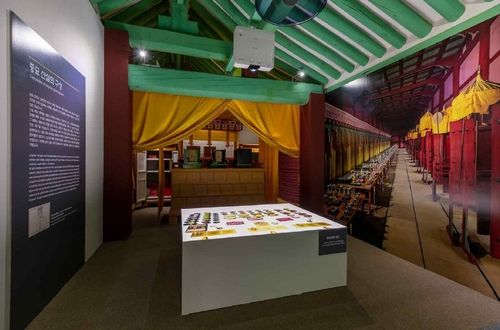 향대청 내 종묘 신실 재현 공간 