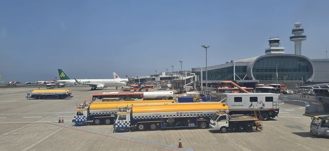 제주공항 계류장 모습