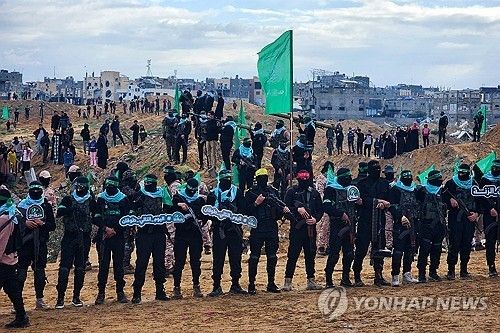 가자지구의 하마스 조직원들