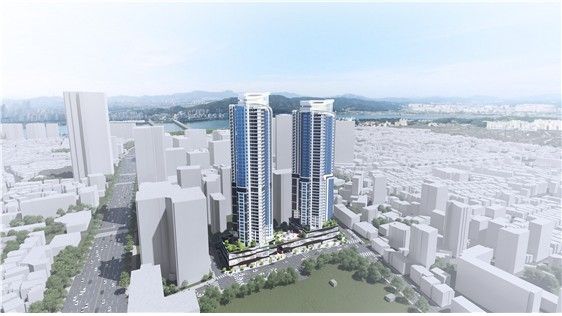 천호 8구역 재개발 조감도