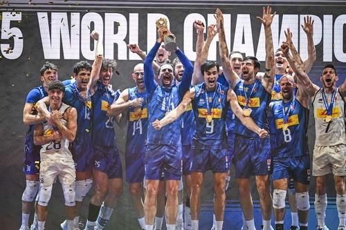 세계선수권 우승을 차지한 이탈리아 남자배구 대표팀