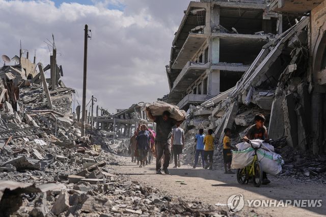 가자지구 피란민들
