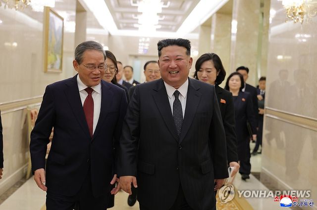 김정은, 리창 중국 총리 접견