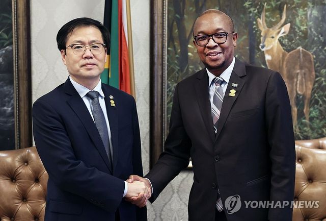 남아공 산업장관 만난 여한구 통상교섭본부장