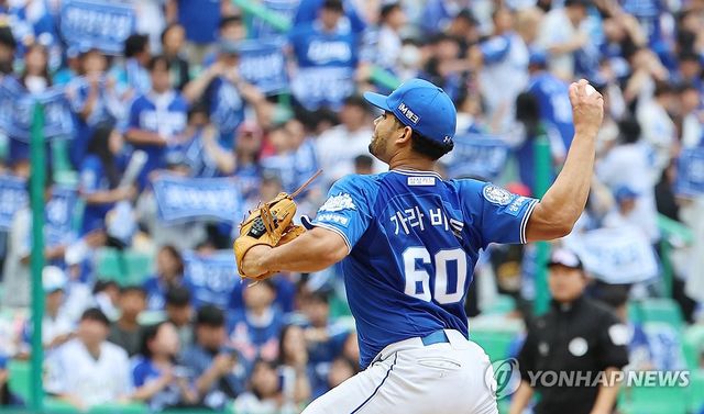 삼성 선발 가라비토 역투