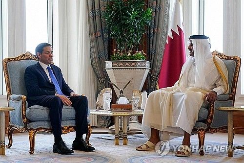 지난 달 카타르 방문한 미국 마코 루비오 국무장관