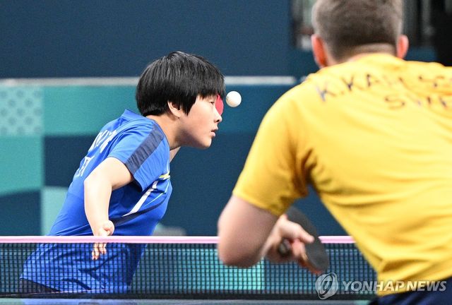 북한 김금영의 파리 올림픽 경기 장면