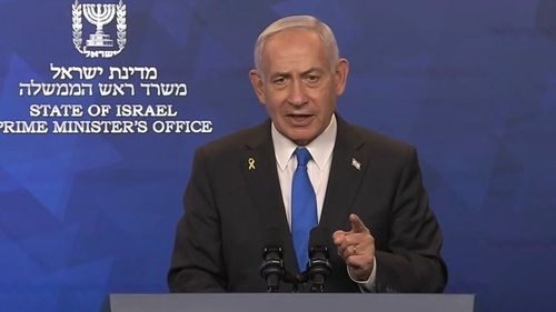 베냐민 네타냐후 이스라엘 총리 영상 성명