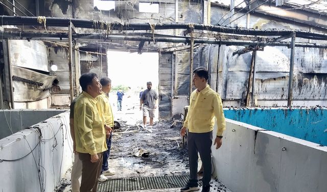 꼬막 종묘배양장 화재 현장 점검