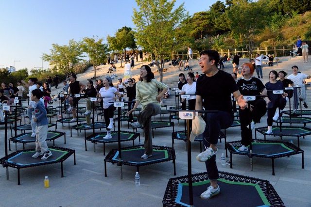 점핑 피트니스 모습