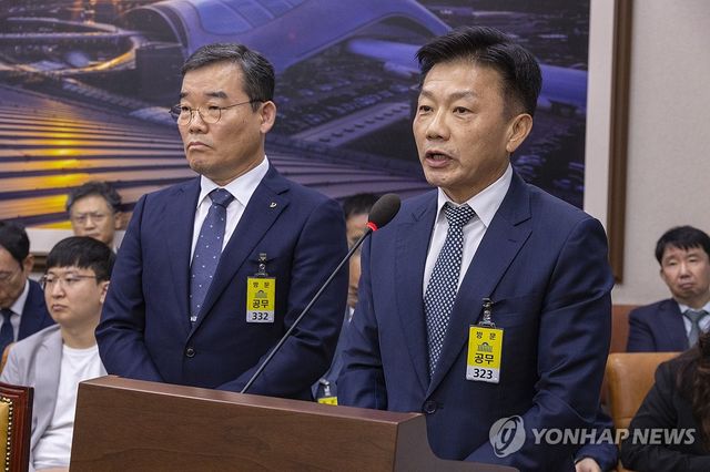 건설사고 증가 관련 질의에 답하는 건설업계 대표들